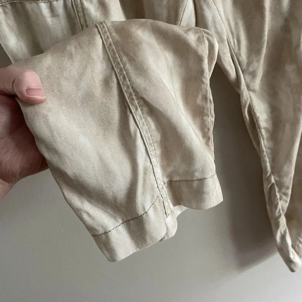 Anthropologie Pants Beige  Boho High Rise Mitra Relaxed Ankle Women 6 NEW - Picture 7 of 11